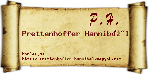 Prettenhoffer Hannibál névjegykártya